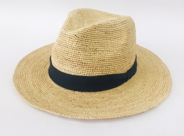 拉菲草編織紳士帽